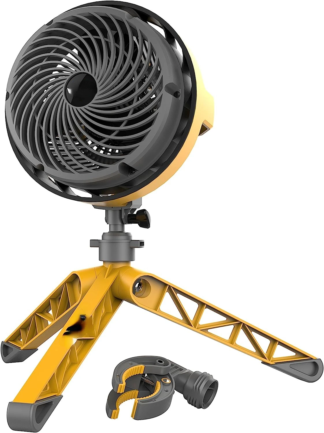 EXO5 Heavy-Duty Shop Air Circulator Fan with High- Housing, Collapsible Tripod Base, Clamp Attachment, Yellow, 7 In.
EXO5 Heavy-Duty Shop Air Circulator Fan with High- Housing, Collapsible Tripod Base, Clamp Attachment, Yellow, 7 In.