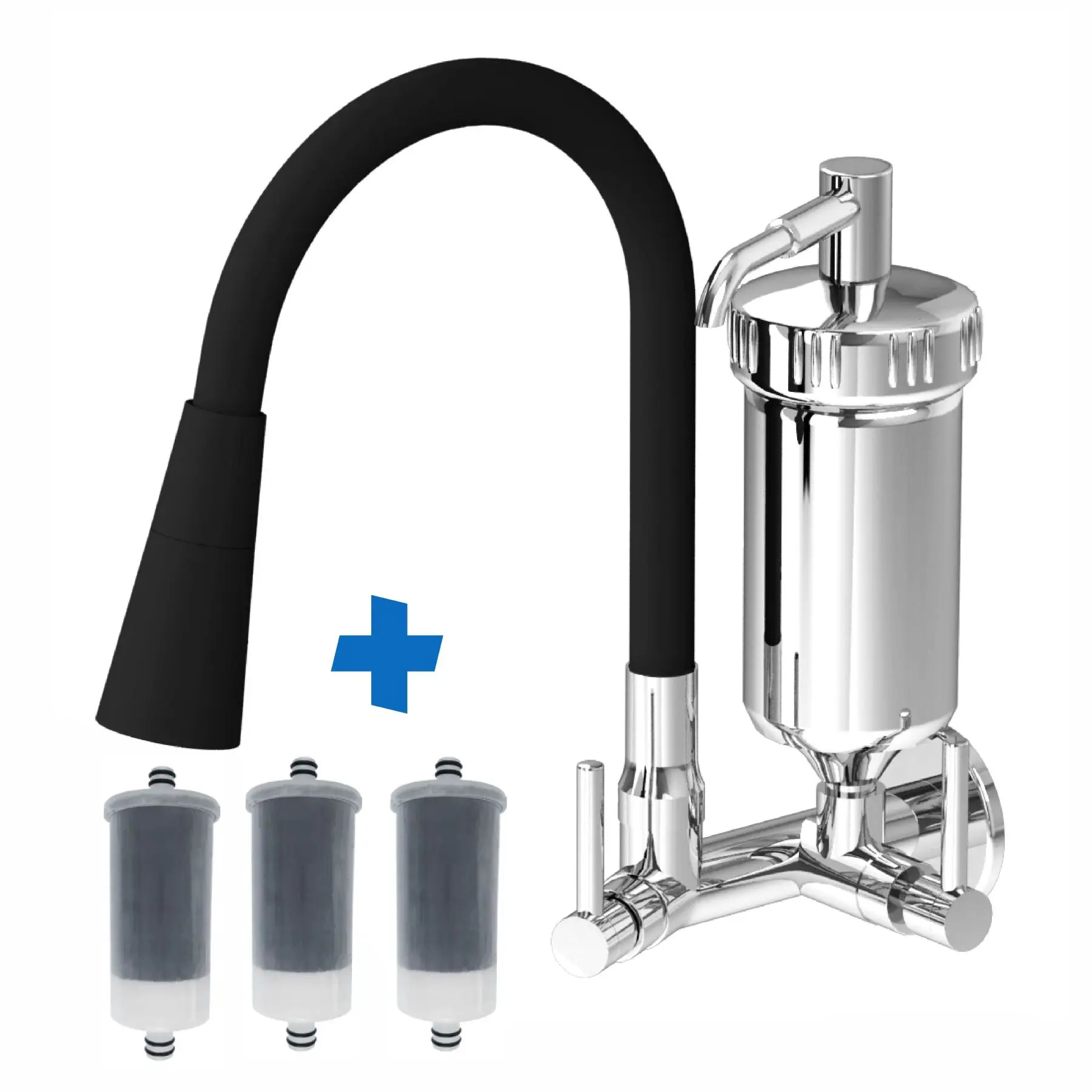 Kitchen Faucets With Wall Filter + 2 Refill Pro-Health Tube Movel 2 Black Jet Silicone
Kitchen Faucets With Wall Filter + 2 Refill Pro-Health Tube Movel 2 Black Jet Silicone