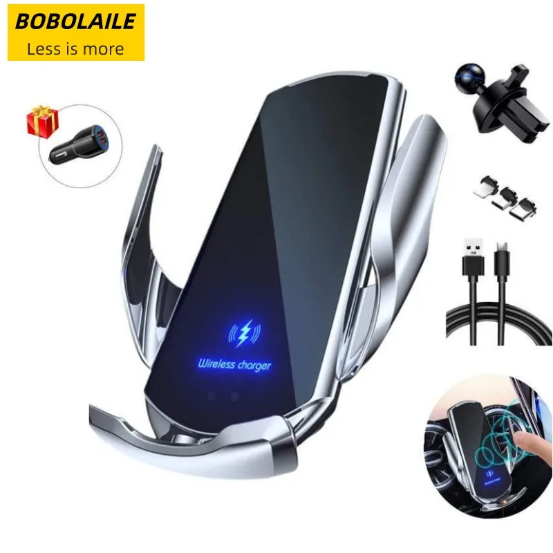 Wireless Car Charger Automotive Electric Induction 15W Vent Mount Bracket Fast Charging Auto-Clamping Phone Holder
Wireless Car Charger Automotive Electric Induction 15W Vent Mount Bracket Fast Charging Auto-Clamping Phone Holder