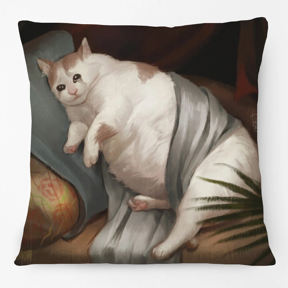 Crying Cat in Renaissance Art Cushion Cover European Vintage Style Home Decorative Pillow Case
Crying Cat in Renaissance Art Cushion Cover European Vintage Style Home Decorative Pillow Case