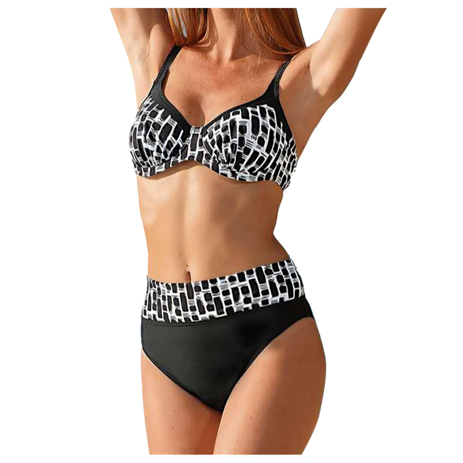 Waist Swimsuit Floral Sexy Fashion Women's High Print Split Bikini Swimwears Tankinis Set
Waist Swimsuit Floral Sexy Fashion Women's High Print Split Bikini Swimwears Tankinis Set