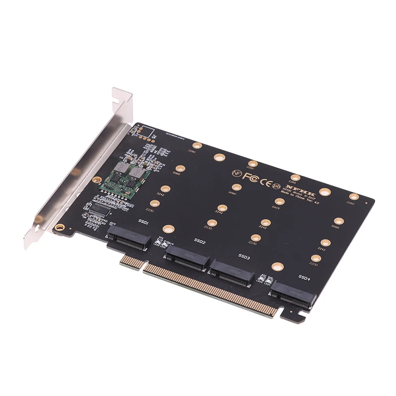 4 порта M.2 NVMe SSD к PCIE X16M Key, жесткий диск, конвертер, Расширительная карта, скорость передачи 4x32 Гбит/с (PH44)
4 порта M.2 NVMe SSD к PCIE X16M Key, жесткий диск, конвертер, Расширительная карта, скорость передачи 4x32 Гбит/с (PH44)