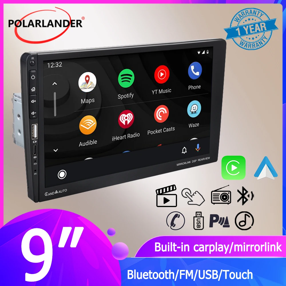 Мультимедийный MP5-плеер BT4.0 GPS Android авто FM/USB/AUX Wince сенсорный емкостный экран 1Din 9 "MirrorLink стереоприемник Carplay
Мультимедийный MP5-плеер BT4.0 GPS Android авто FM/USB/AUX Wince сенсорный емкостный экран 1Din 9 "MirrorLink стереоприемник Carplay