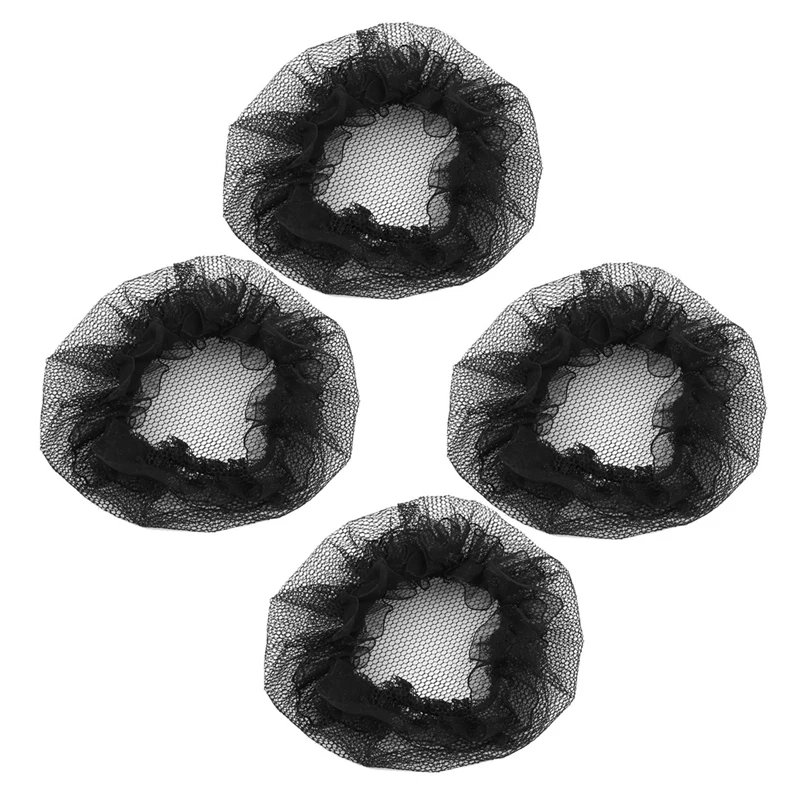 4 Pcs Nylon Mesh Stretchy Ballet Bun Hair Covers Hairnet Black For Woman
4 Pcs Nylon Mesh Stretchy Ballet Bun Hair Covers Hairnet Black For Woman