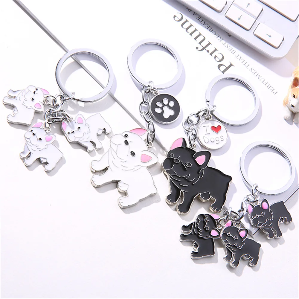 French Bulldog Car Key Chains Cute Keyring Metal Pet Dog Pendant Bag Charm Men Women Keychain Key Ring Holder Gifts
French Bulldog Car Key Chains Cute Keyring Metal Pet Dog Pendant Bag Charm Men Women Keychain Key Ring Holder Gifts