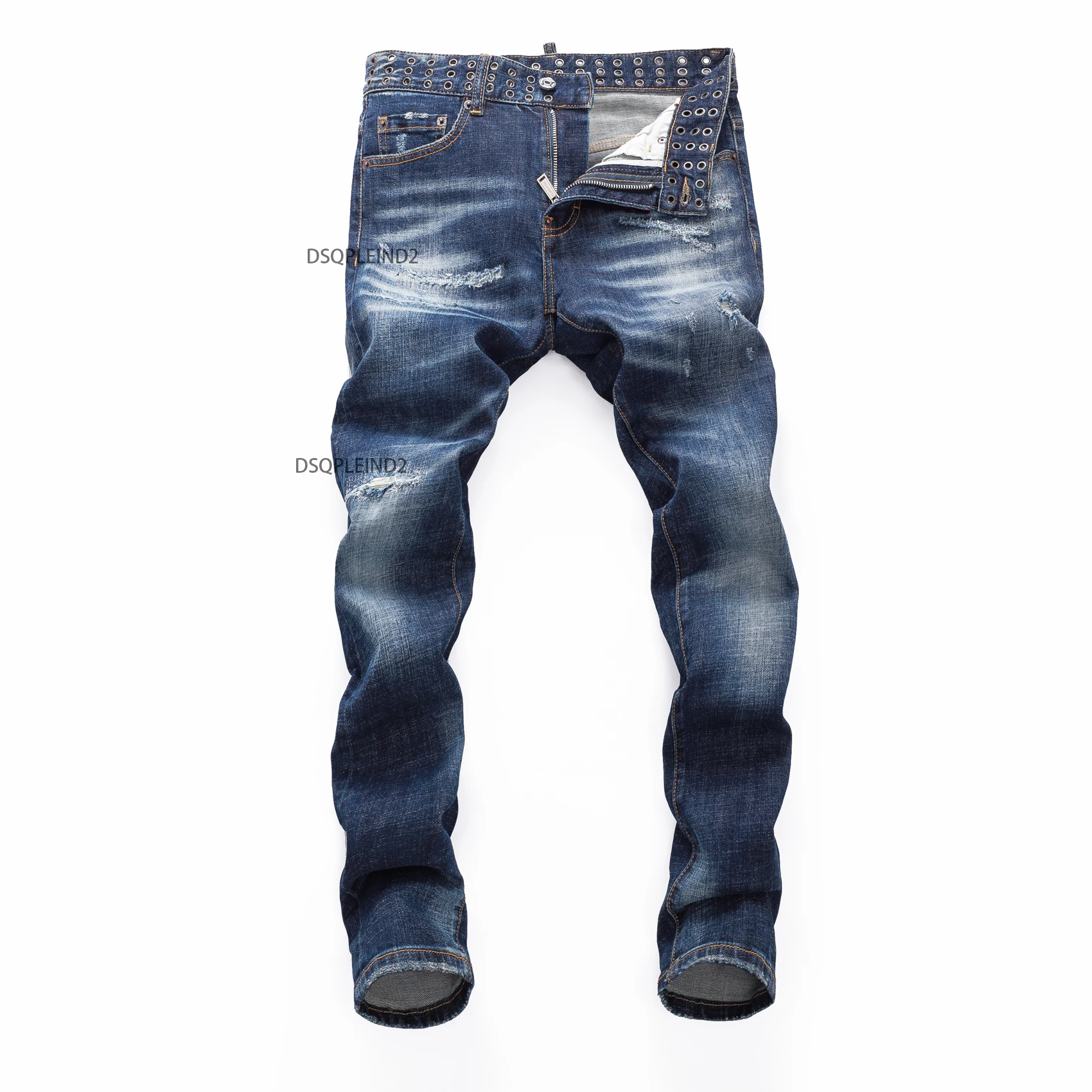 23SS New Jeans For Man Denim Pants Long Trousers Hole Coolguy Blue Washed Zipper Button Belt Cotton Stright Designer Top Quality
23SS New Jeans For Man Denim Pants Long Trousers Hole Coolguy Blue Washed Zipper Button Belt Cotton Stright Designer Top Quality