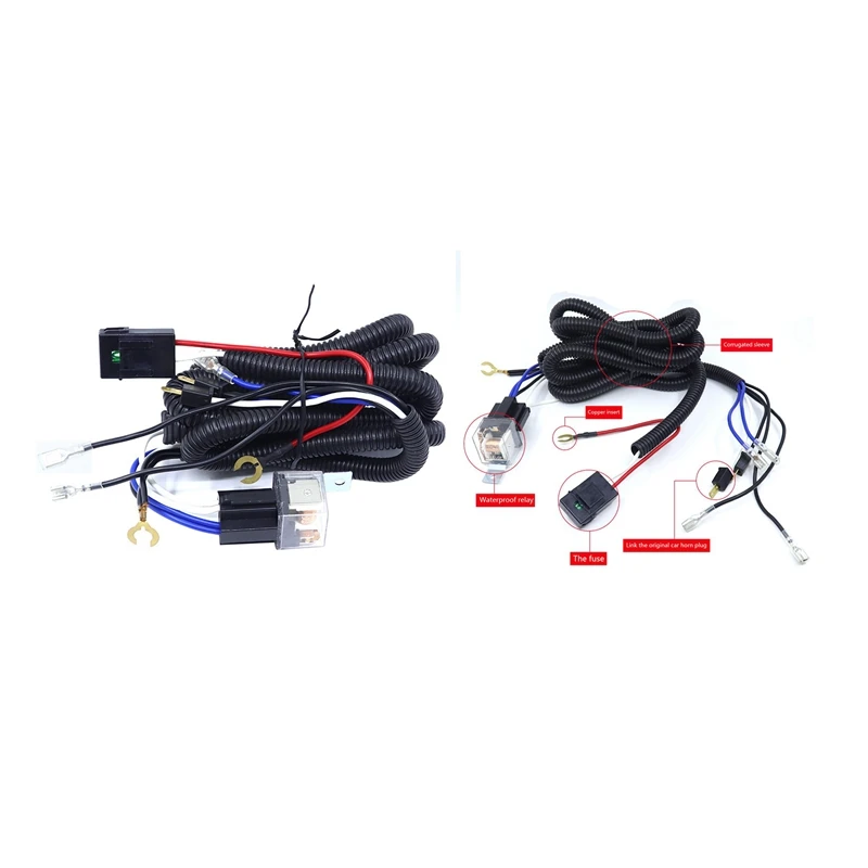 Car Horn Wiring Harness Car Snail Horn Conversion Automotive Relay Harness Universal Automotive Speaker Harness
Car Horn Wiring Harness Car Snail Horn Conversion Automotive Relay Harness Universal Automotive Speaker Harness