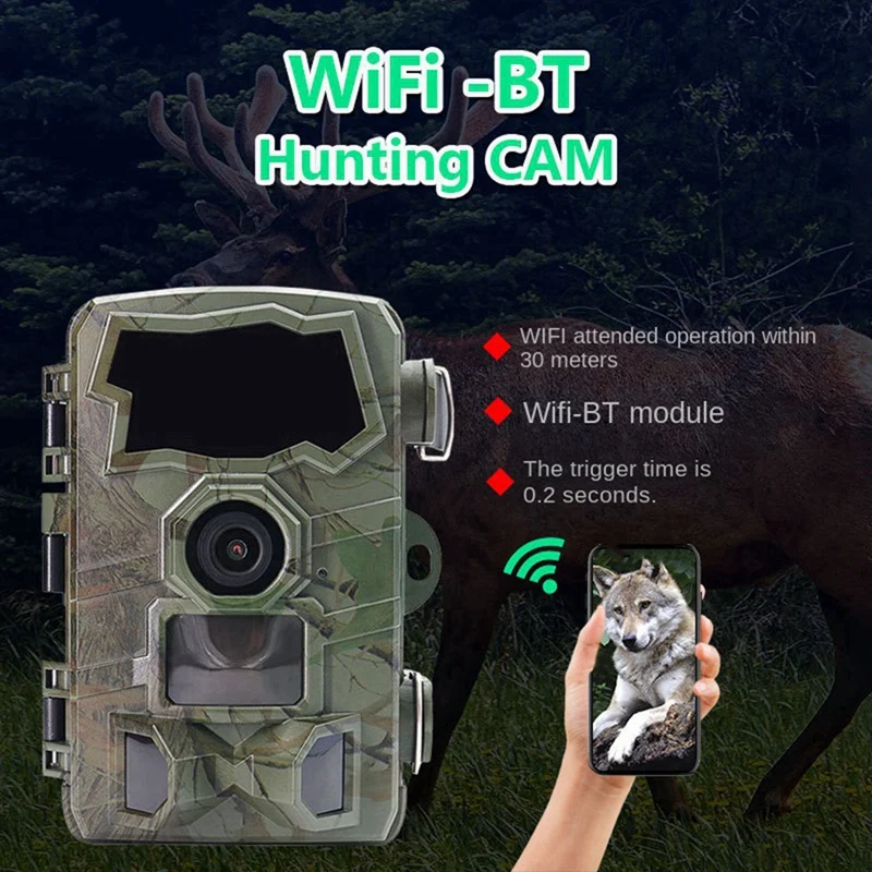 4K Video 32 Megapixel Camera Infrared Night Vision Camera Outdoor Wild Animal Wifi Hunting Camera Trail Camera
4K Video 32 Megapixel Camera Infrared Night Vision Camera Outdoor Wild Animal Wifi Hunting Camera Trail Camera