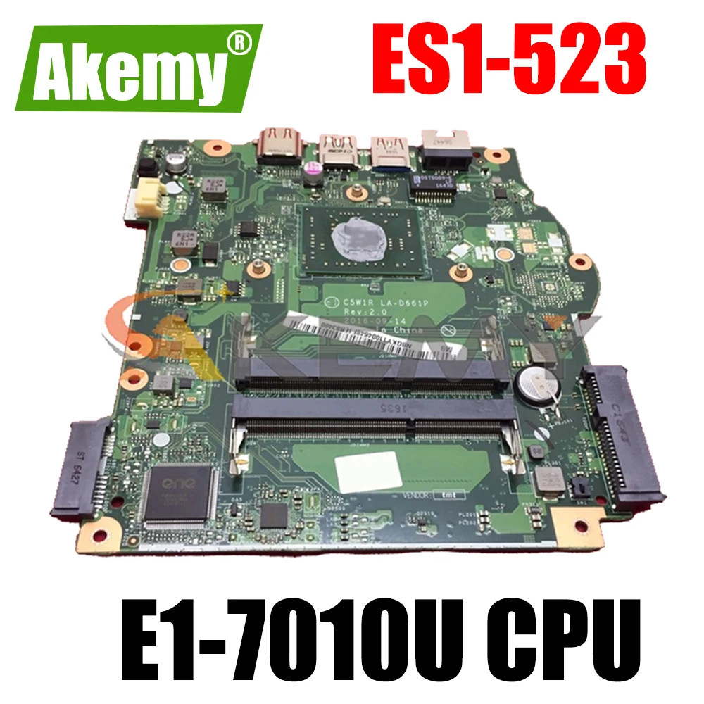 NBGKY1100 For ACER Aspire ES1-523 E1-7010U Notebook Mainboard LA-D661P DDR3 Laptop motherboard
NBGKY1100 For ACER Aspire ES1-523 E1-7010U Notebook Mainboard LA-D661P DDR3 Laptop motherboard
