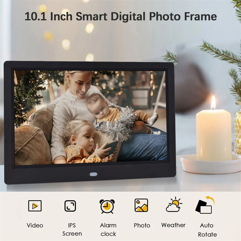 10.1 inch TFT LCD Digital Photo Frame 1024*600 HD Ultra-Thin LED Electronic Photo Album Picture Music Movie Home Decor Gifts
10.1 inch TFT LCD Digital Photo Frame 1024*600 HD Ultra-Thin LED Electronic Photo Album Picture Music Movie Home Decor Gifts