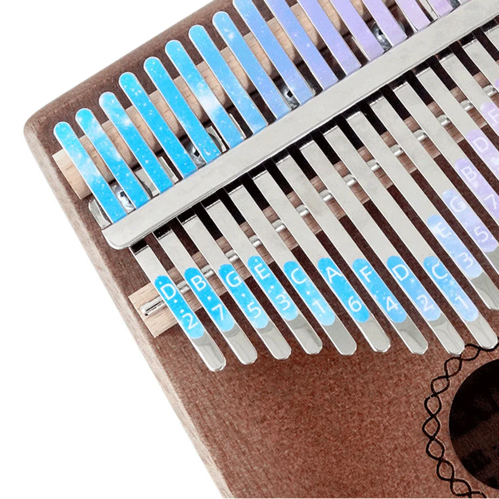 Brand New Kalimba Sticker 17 Keys Scale Musical Instruments PVC Approx.10g Beautiful Eye-catching For Beginners
Brand New Kalimba Sticker 17 Keys Scale Musical Instruments PVC Approx.10g Beautiful Eye-catching For Beginners
