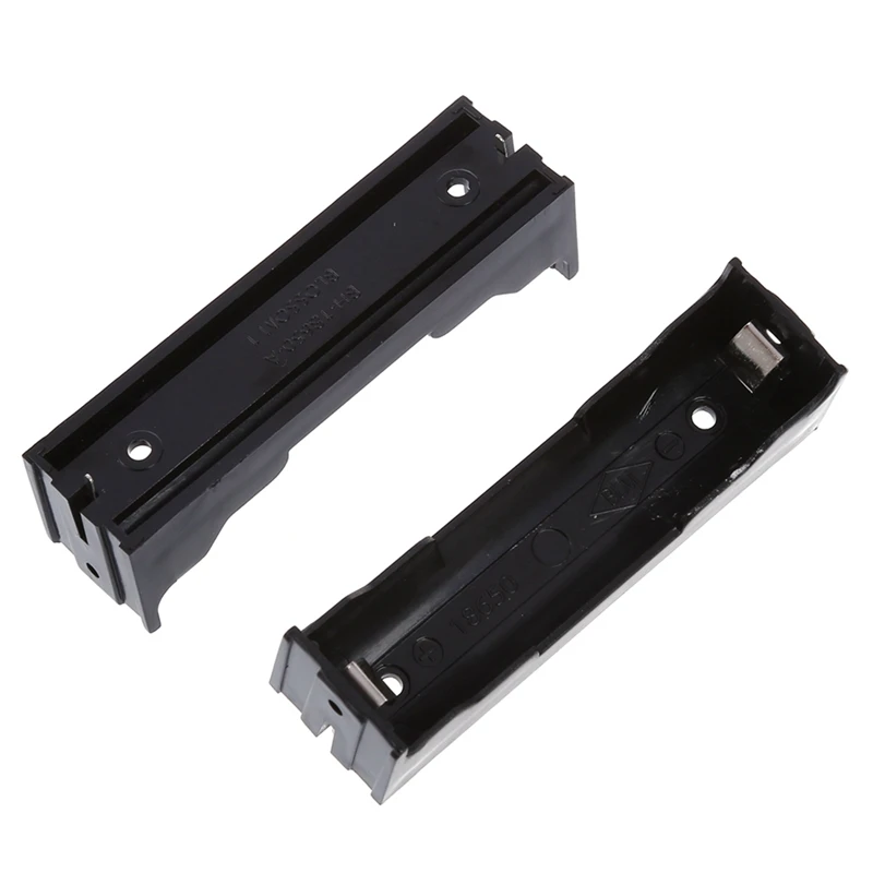 Hot-100X Black Open Battery Holder Case Box For 3.7V 18650 Battery