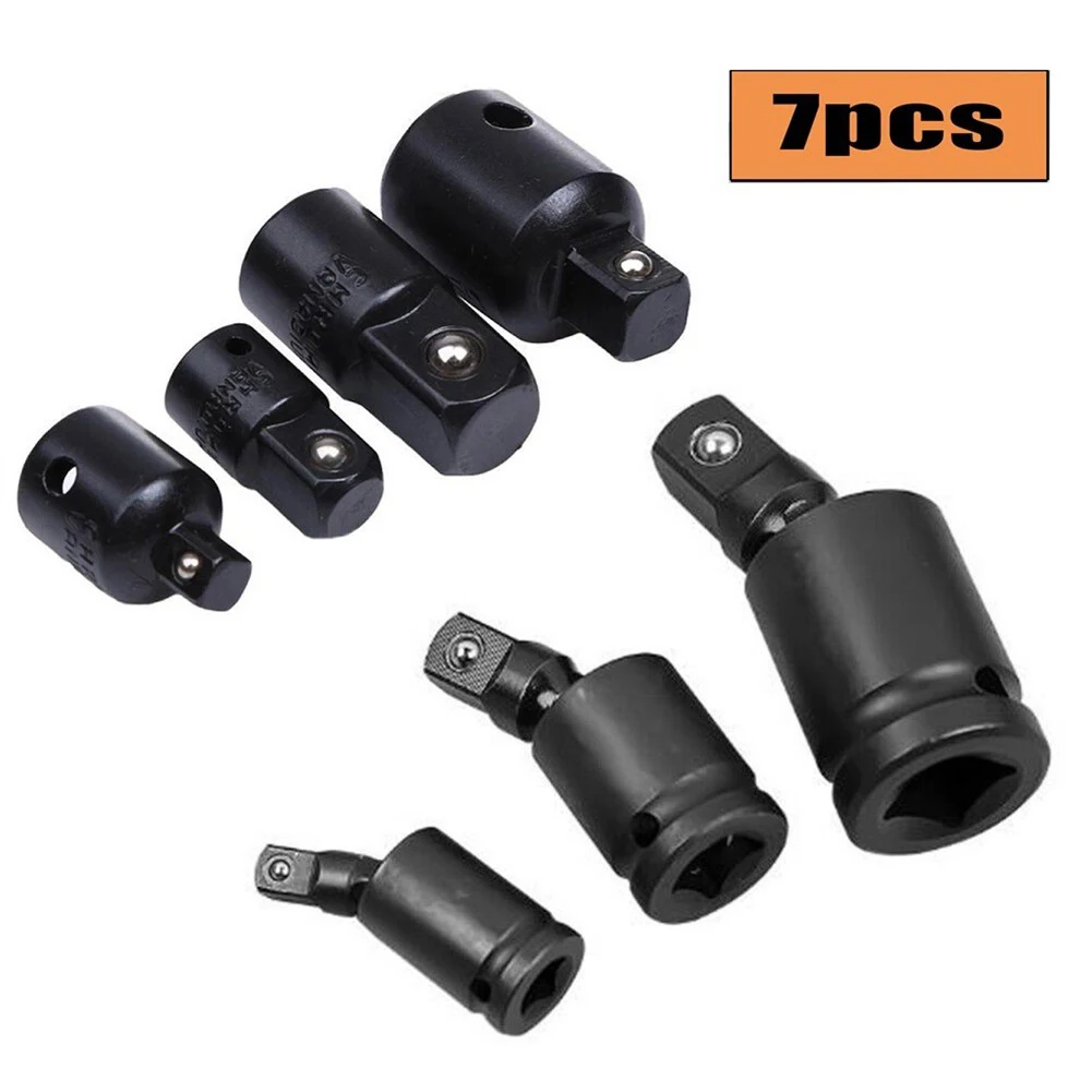 7PCS Socket Adapters 1/4 3/8 1/2inch Universal Pneumatic Swivel Joint Air Impact Socket Adapter Impact Wrench Spanner Socket
7PCS Socket Adapters 1/4 3/8 1/2inch Universal Pneumatic Swivel Joint Air Impact Socket Adapter Impact Wrench Spanner Socket
