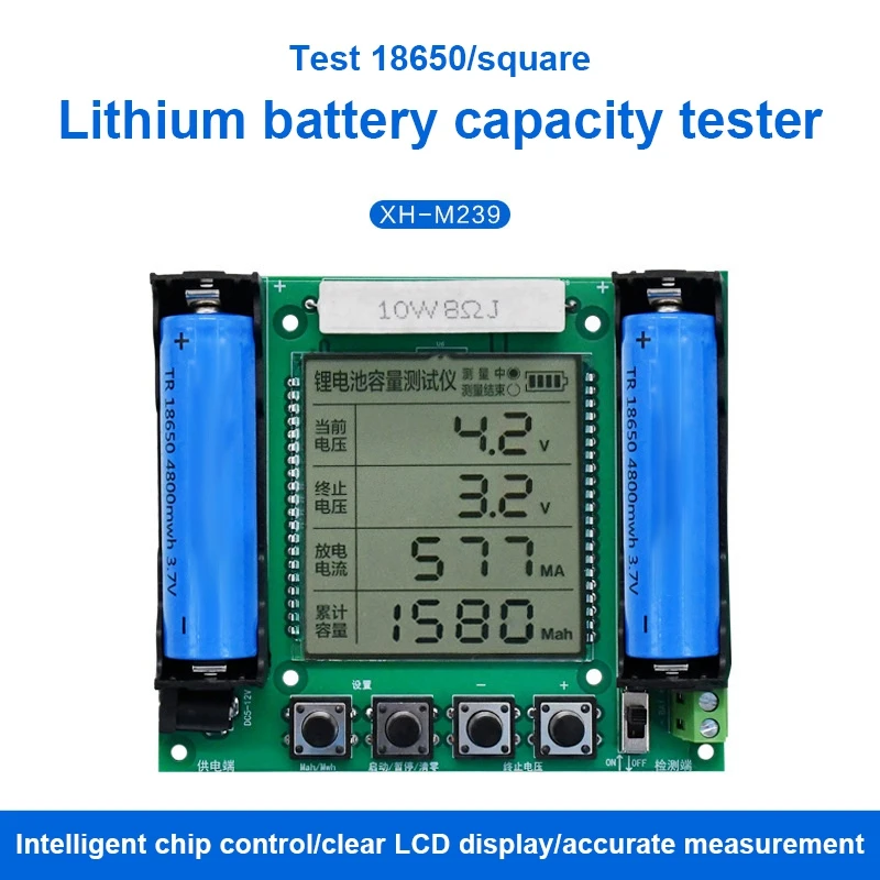 1 Piece With LCD Display Tester Module True Capacity Tester Module XH-M239 18650 Lithium Battery Capacity Tester Module
1 Piece With LCD Display Tester Module True Capacity Tester Module XH-M239 18650 Lithium Battery Capacity Tester Module