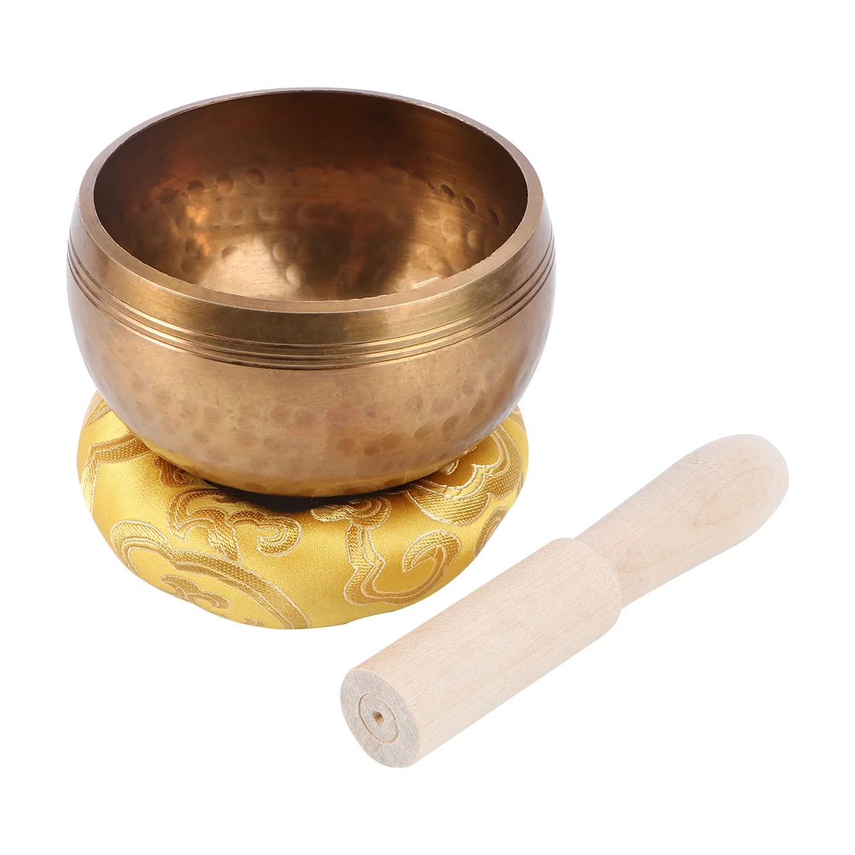 

Tibetan Singing Bowl Meditation Bowl with Mallet for Meditation Yoga Relaxation Chakra Prayer and Mindfulness with Wood Gasket