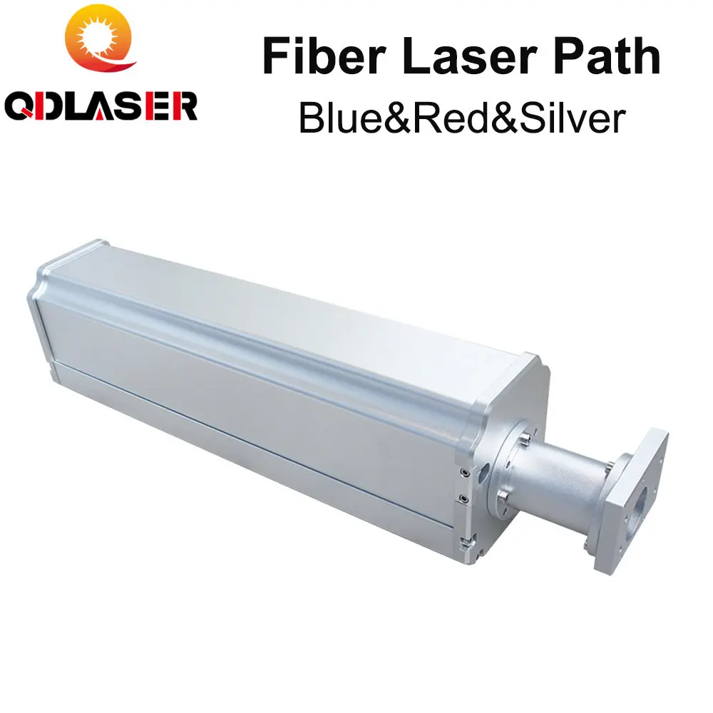 

QDLASER Fiber Laser Path Blue Red Silver Standard Fiber Laser Path Housing Rayucs MAX Interface for Laser Marking Machine