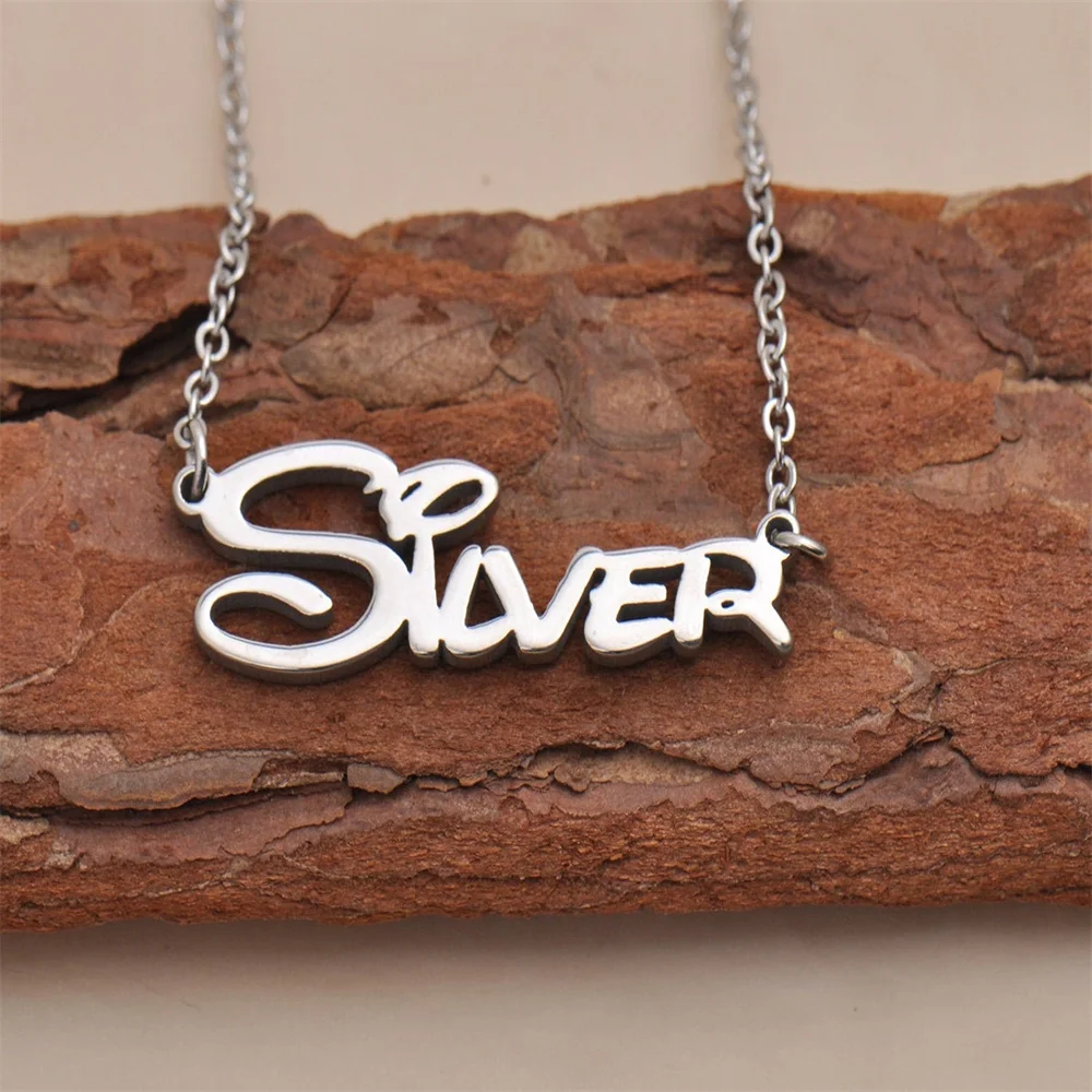 VishowCo Customized Letter Necklace Custom Name Necklace Stainless Steel Chain Name Pendants Choker Couple Gift For Women
VishowCo Customized Letter Necklace Custom Name Necklace Stainless Steel Chain Name Pendants Choker Couple Gift For Women
