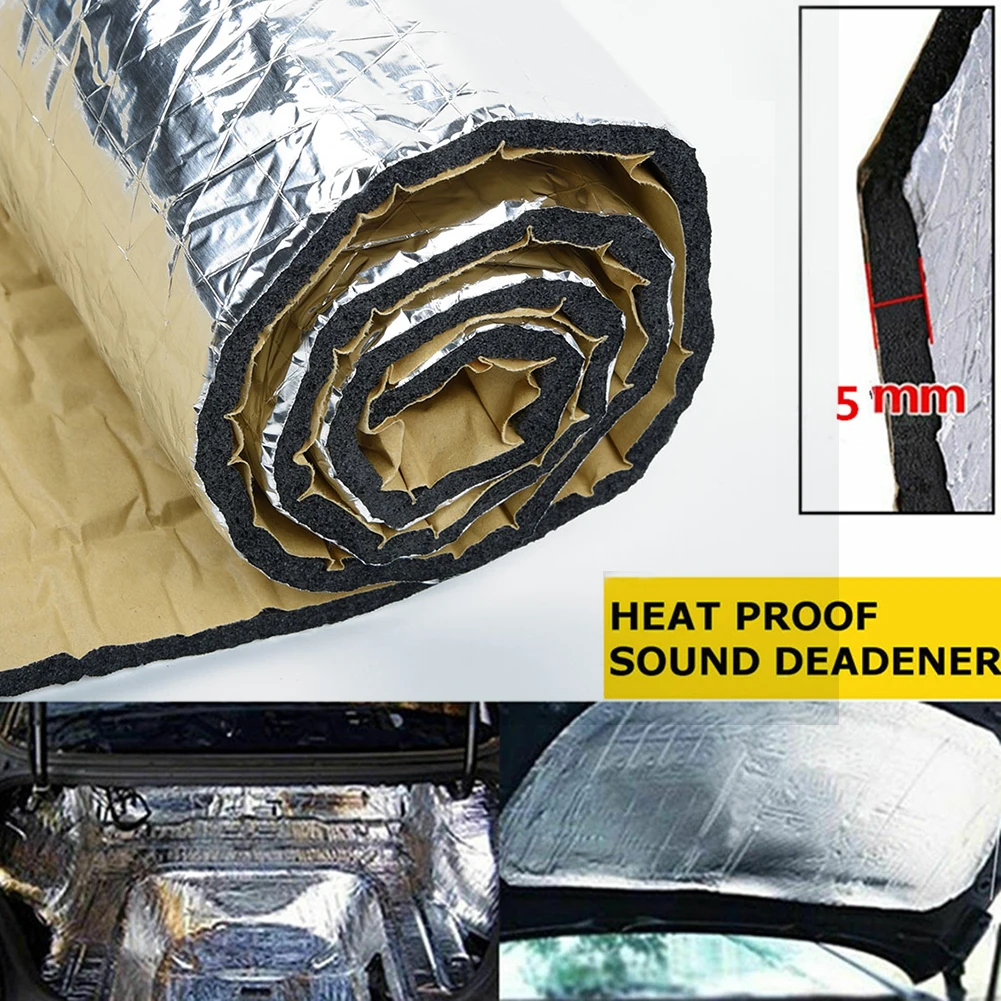 Car Sound Proofing Deadening Vehicle Insulation Closed Cell Foam Aluminum Foil Rubber Foam 100x40cm 5mm Sound Heat Deadener
Car Sound Proofing Deadening Vehicle Insulation Closed Cell Foam Aluminum Foil Rubber Foam 100x40cm 5mm Sound Heat Deadener