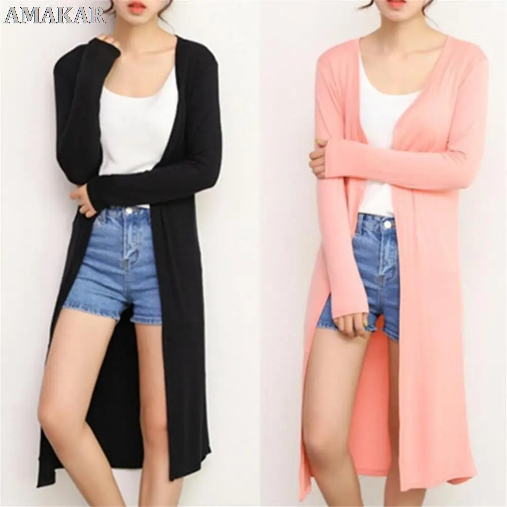 Long Cotton Sweater Cardigans Modal Long Sleeve Casual Cardigan Coat Ladies Outerwear Fashion Design 12 Colors Summer Autumn
Long Cotton Sweater Cardigans Modal Long Sleeve Casual Cardigan Coat Ladies Outerwear Fashion Design 12 Colors Summer Autumn