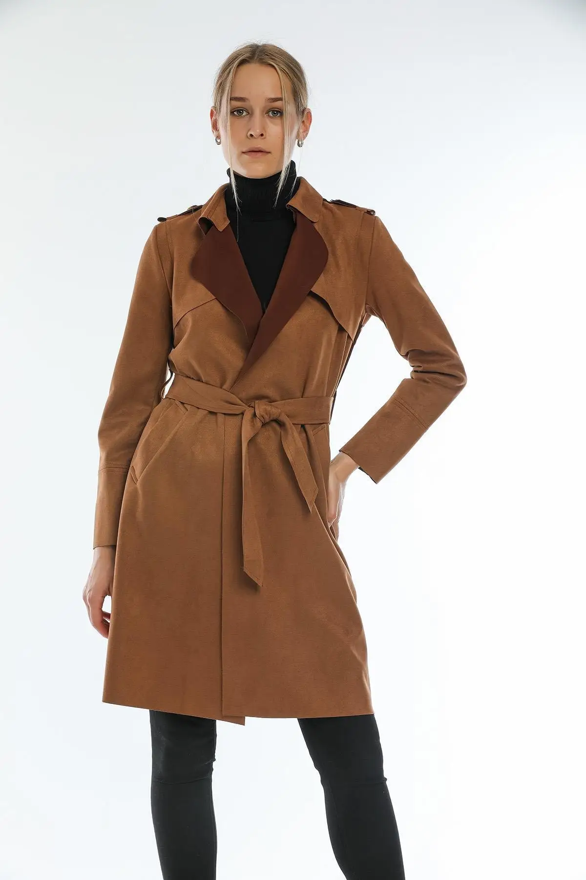 

Women Belted Suede Jacket Women 'S jacket kadınsı jacket Women Long Parkas jackets for kabanları Winter and autumn Trench Coats Women's jacket feminine coat women's Down coats Jackets for winter and autumn Parkas Tre