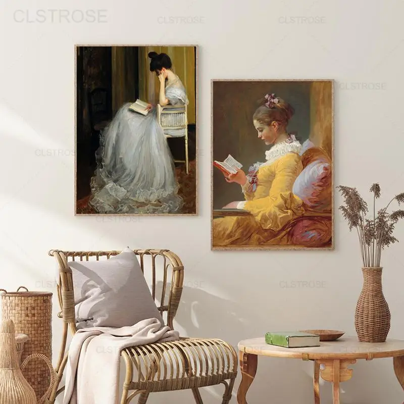Girl Reading Vintage Oil Painting On Canvas Antique Woman Reader Portrait Wall Art Poster Nordic Picture Home Decor Girls Room
Girl Reading Vintage Oil Painting On Canvas Antique Woman Reader Portrait Wall Art Poster Nordic Picture Home Decor Girls Room