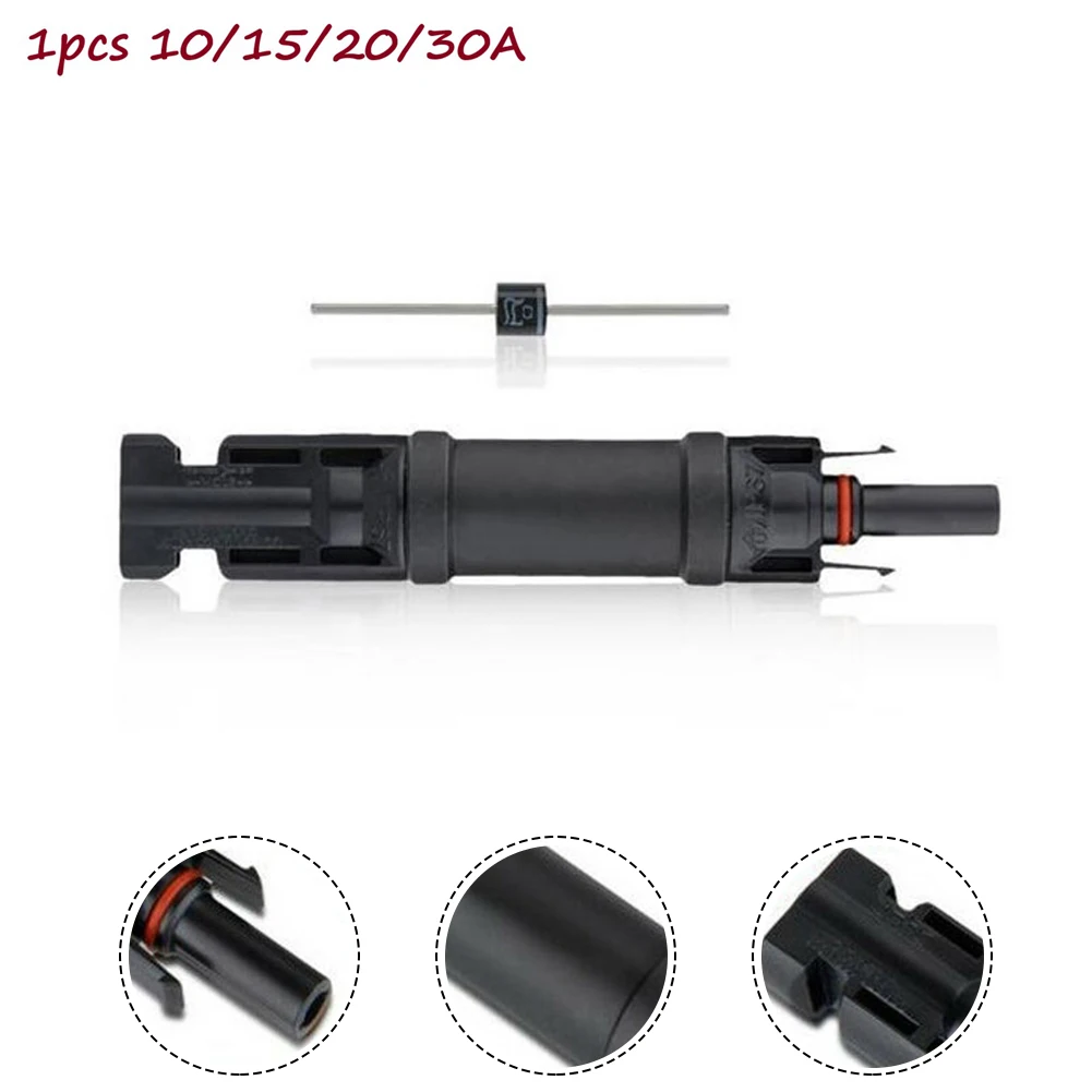 1PC Solar Panel Cable Blocking Diode Waterproof Connector Compatible Male/female Plug/Socket Solar Photovoltaic Connector Tools
1PC Solar Panel Cable Blocking Diode Waterproof Connector Compatible Male/female Plug/Socket Solar Photovoltaic Connector Tools