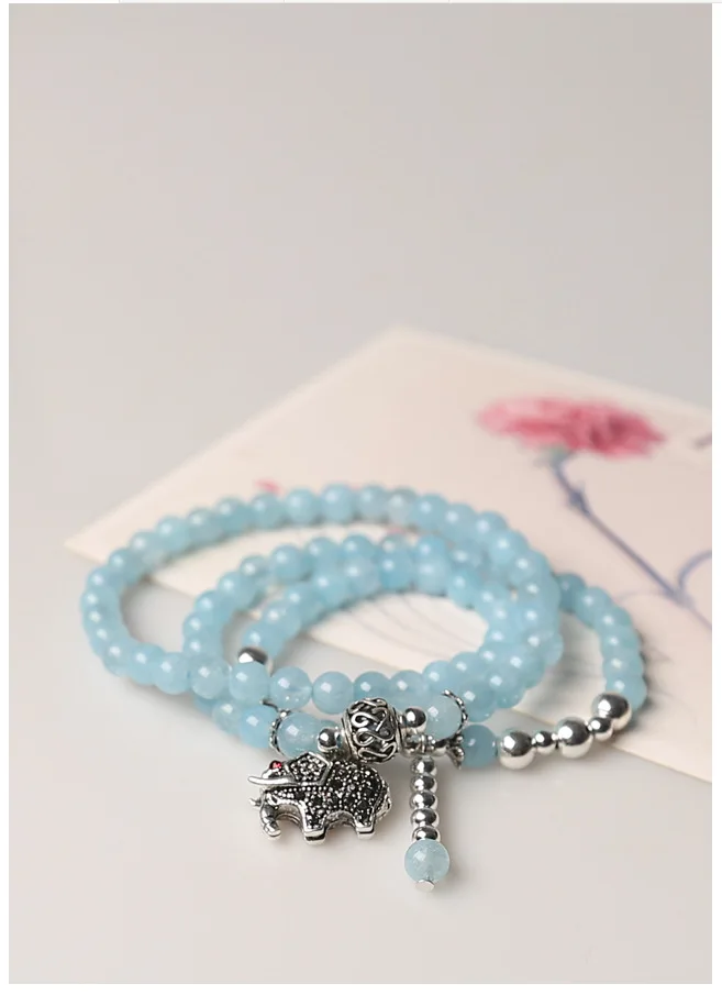 New Natural Gemstone Beads With Elephant Accessories Strings Fashion Crystal Jewelry Bracelet For Women Gifts Drop Shipping
New Natural Gemstone Beads With Elephant Accessories Strings Fashion Crystal Jewelry Bracelet For Women Gifts Drop Shipping