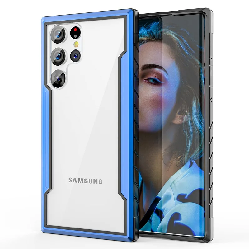 For Samsung Galaxy S23 S22 S21 Ultra Plus Case Luxury Metal Transparent Silicone Edge Shockproof Ultra Thin Cover Bag Case Coque
For Samsung Galaxy S23 S22 S21 Ultra Plus Case Luxury Metal Transparent Silicone Edge Shockproof Ultra Thin Cover Bag Case Coque