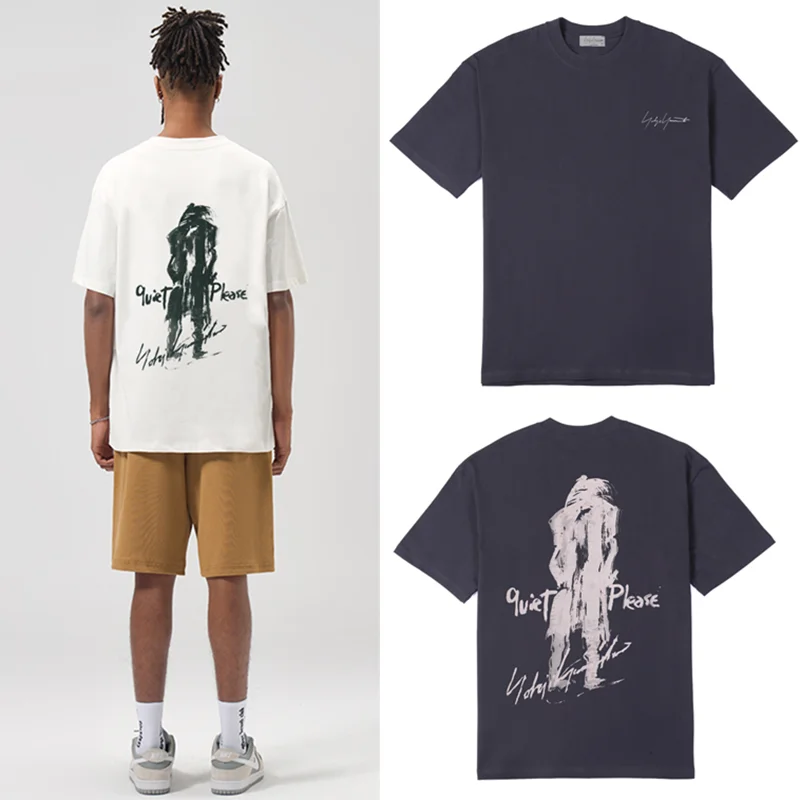 Yohji Yamamoto Japanese Style Character Back Shadow Abstract Printing Men And Women Loose Short Sleeve Top
Yohji Yamamoto Japanese Style Character Back Shadow Abstract Printing Men And Women Loose Short Sleeve Top
