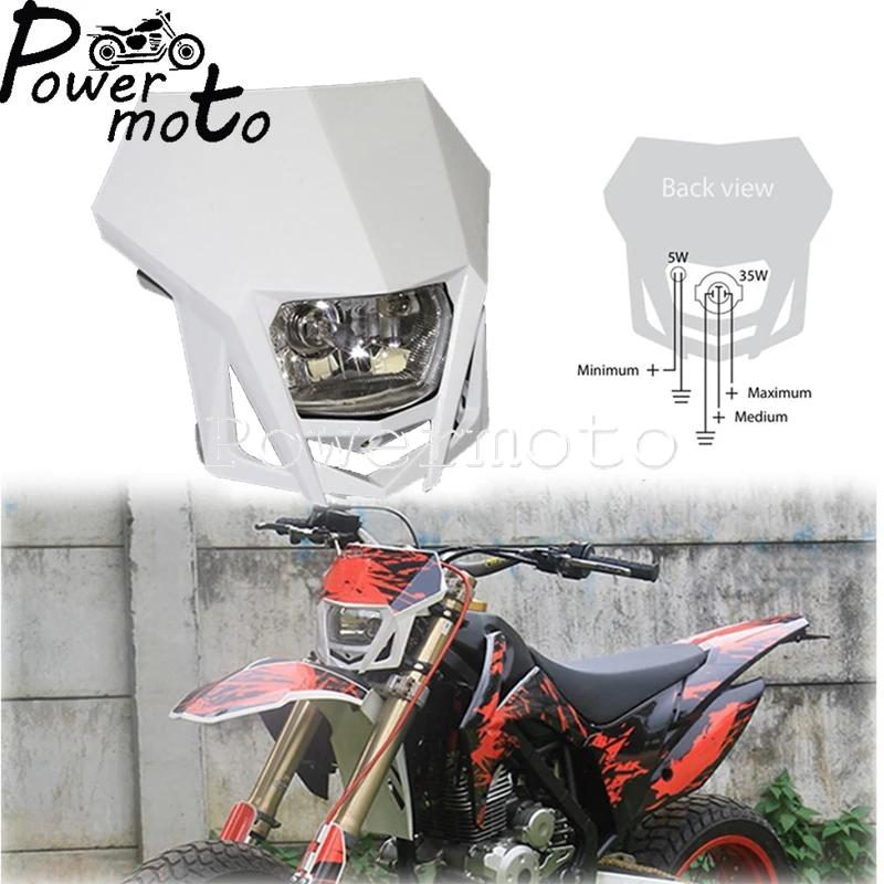 H4 Head Lamps Fairing Headlight Kit For Motocross Off-Road Motorcycles Enduros Dual Sport Honda Yamaha CRF XR WR TE 250 450 
H4 Head Lamps Fairing Headlight Kit For Motocross Off-Road Motorcycles Enduros Dual Sport Honda Yamaha CRF XR WR TE 250 450