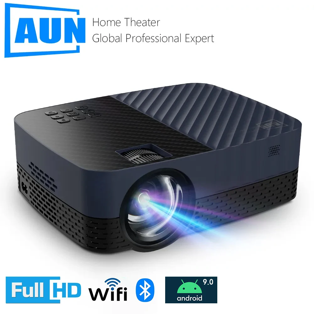 AUN Z5S Full HD 1080P Projector LED Theater Android 9 TV 1920x1080P MINI Beamer 4k Vidoe Projector for Home Cinema Mobile Phone
AUN Z5S Full HD 1080P Projector LED Theater Android 9 TV 1920x1080P MINI Beamer 4k Vidoe Projector for Home Cinema Mobile Phone
