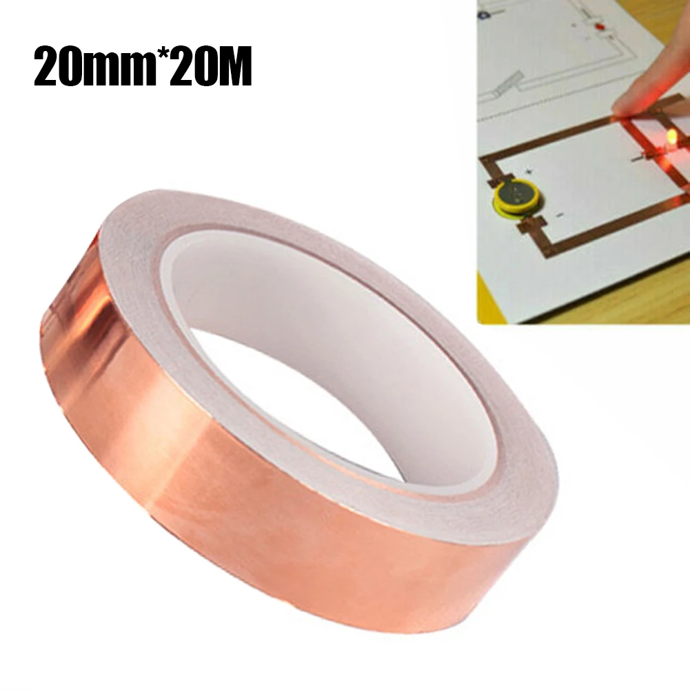 20M Copper Tape 20M*20mm Waterproof Snail Repellent Self Adhesive Tape Barrier Strong Adhesion Copper Foil Tape
20M Copper Tape 20M*20mm Waterproof Snail Repellent Self Adhesive Tape Barrier Strong Adhesion Copper Foil Tape
