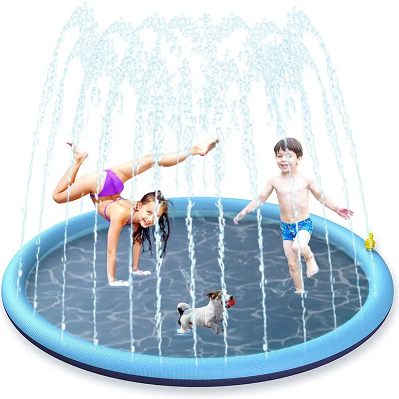 170*170cm Pet Swimming Pool Pet Sprinkler Pad Inflatable Water Spray Mat Tub Summer Play Cooling Mat Dog Bathtub
170*170cm Pet Swimming Pool Pet Sprinkler Pad Inflatable Water Spray Mat Tub Summer Play Cooling Mat Dog Bathtub