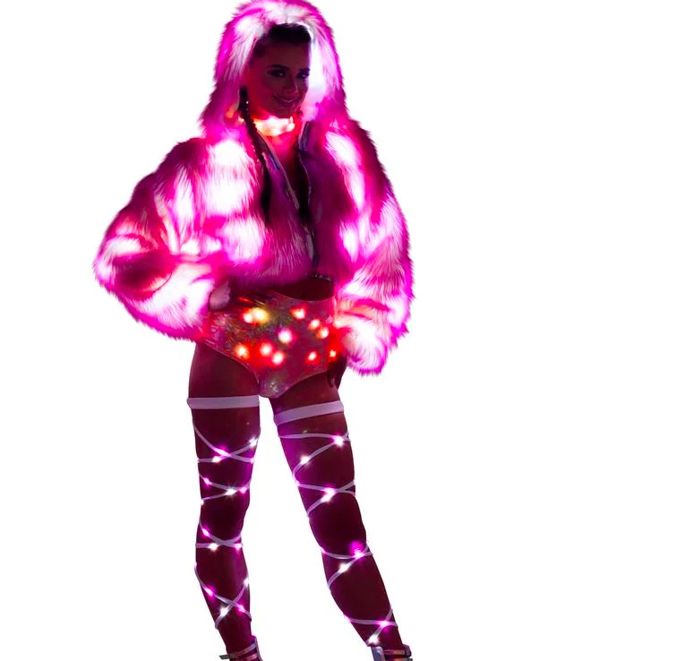 Led Lighting Short Jacket Coat Colorful Coat Performance clothing Nightclub Clothes Halloween Costumes Stage Costumes Female
Led Lighting Short Jacket Coat Colorful Coat Performance clothing Nightclub Clothes Halloween Costumes Stage Costumes Female
