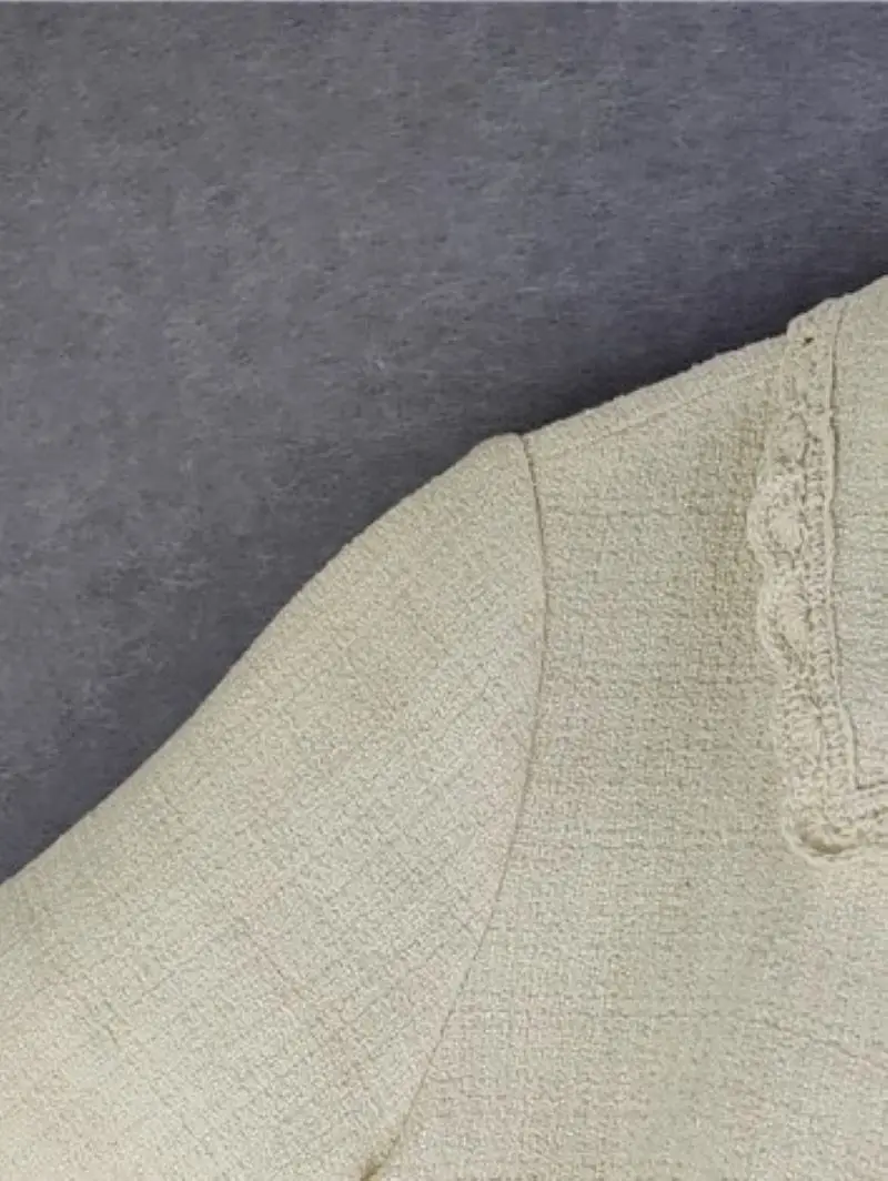 Женское твидовое кружевное мини-платье на молнии с отложным воротником и коротким рукавом 
Женское твидовое кружевное мини-платье на молнии с отложным воротником и коротким рукавом