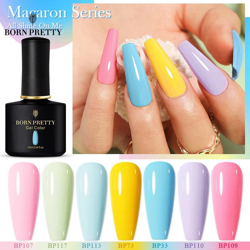 BORN PRETTY 10ml Macaron Series Gel Nail Polish Pink Blue Purple Yellow Nail Gel Semi Permanent UV LED Soak Off Gel Varnish
BORN PRETTY 10ml Macaron Series Gel Nail Polish Pink Blue Purple Yellow Nail Gel Semi Permanent UV LED Soak Off Gel Varnish