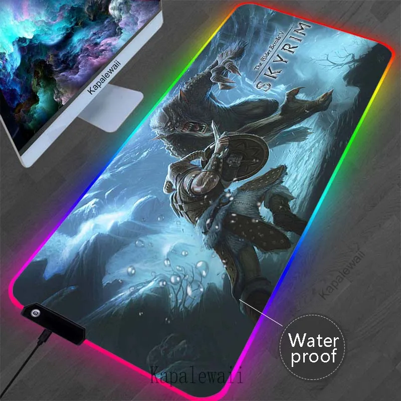 Backlit The Elder Scrolls V Skyrim Mouse Pad RGB Waterproof Gamer Mousepad Locking Edge Mouse Mat Setup Gaming Keyboard Deskmat
Backlit The Elder Scrolls V Skyrim Mouse Pad RGB Waterproof Gamer Mousepad Locking Edge Mouse Mat Setup Gaming Keyboard Deskmat