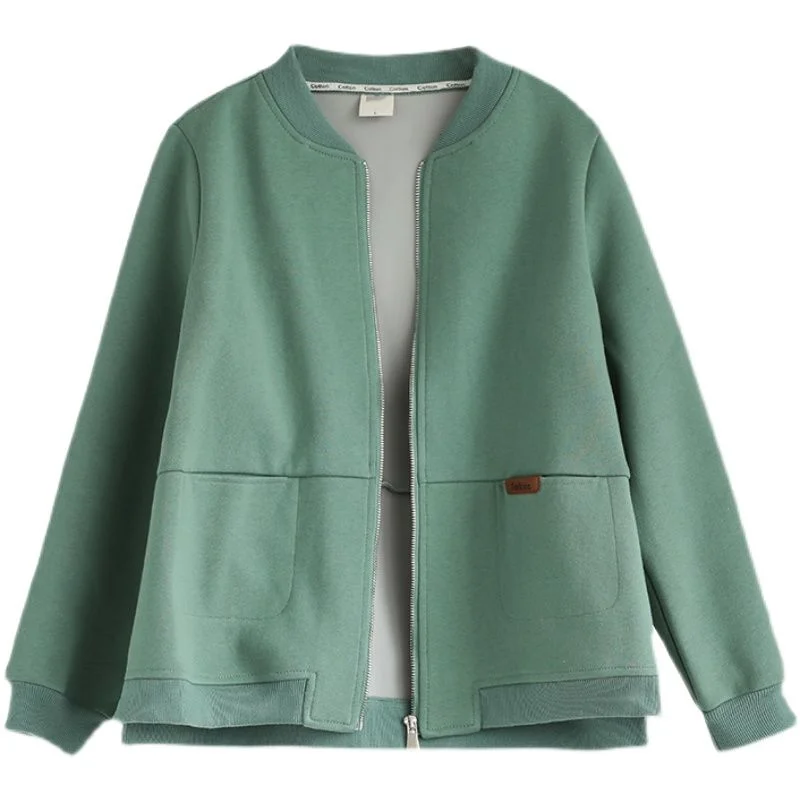 Spring Autumn Clothing Chic Zip-up Female Casual Street Loose Thin Black Sweatshirt Pocket Women Cardigans Jacket Outwear E218
Spring Autumn Clothing Chic Zip-up Female Casual Street Loose Thin Black Sweatshirt Pocket Women Cardigans Jacket Outwear E218