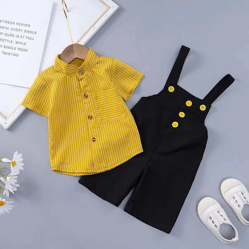 New summer Boy Sets clothes short-sleeved striped shirt pants suit baby boy 2-piece set 1-5 years
New summer Boy Sets clothes short-sleeved striped shirt pants suit baby boy 2-piece set 1-5 years