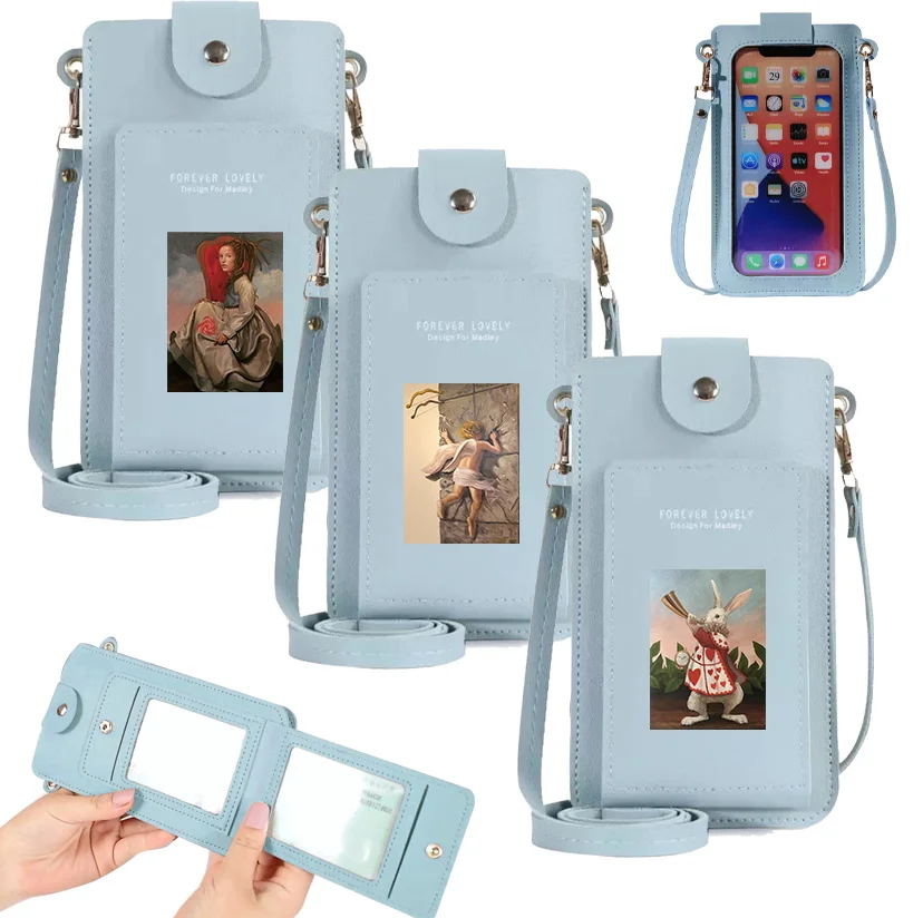 Women Mobile Phone Bag Crossbody Mini Pouch Leather Phone Card Wallet Fashion Touch Screen Shoulder Bags funny Print Handbags
Women Mobile Phone Bag Crossbody Mini Pouch Leather Phone Card Wallet Fashion Touch Screen Shoulder Bags funny Print Handbags