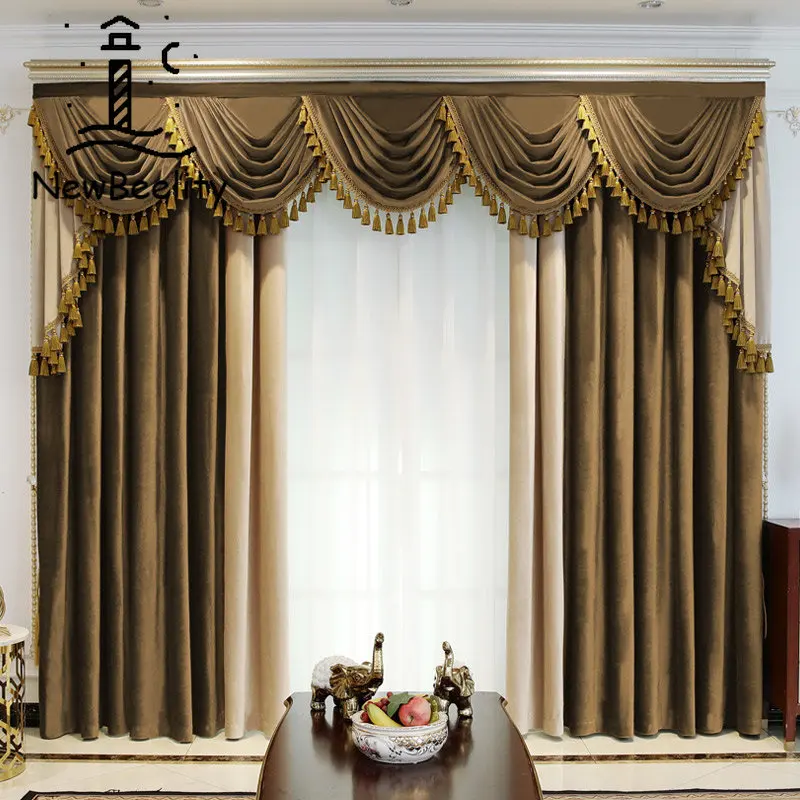 Luxury Atmosphere European Color Blocking Thickened Silk Velvet Curtains for Living Dining Room Bedroom Mantle Head Villa
Luxury Atmosphere European Color Blocking Thickened Silk Velvet Curtains for Living Dining Room Bedroom Mantle Head Villa