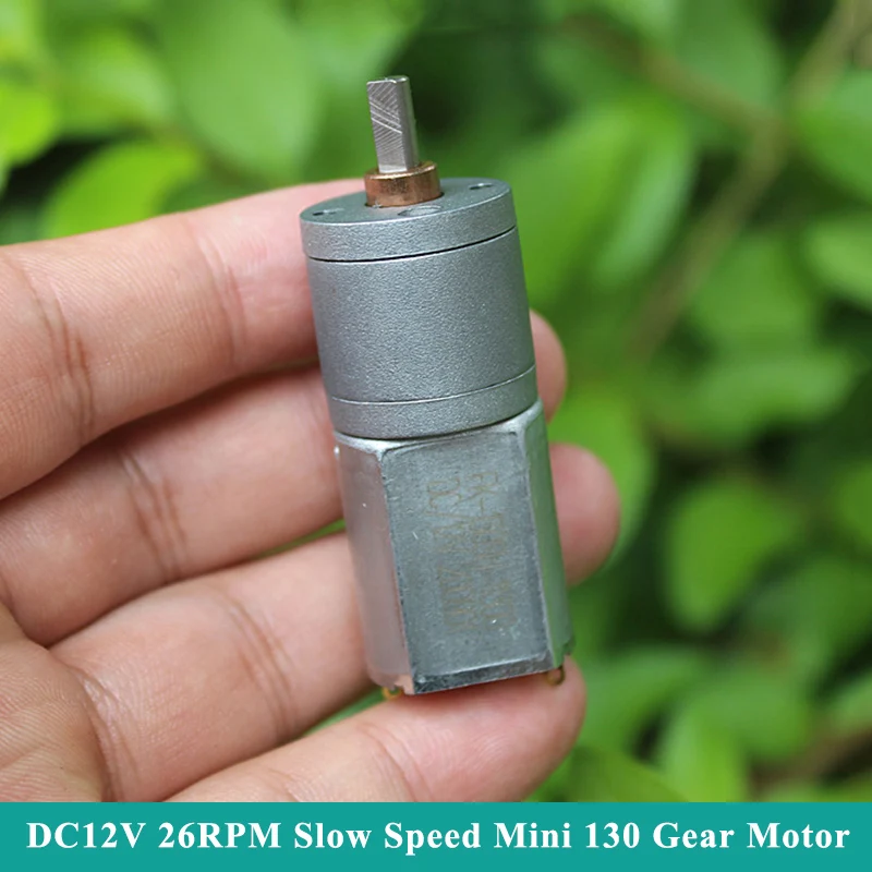 DC 12V 26RPM Slow Speed Mini 130 Gear Motor DC 5V 6V 9V 12V Micro 20mm Full Metal Gearbox Gear Reducer Motor DIY Robot Smart Car
DC 12V 26RPM Slow Speed Mini 130 Gear Motor DC 5V 6V 9V 12V Micro 20mm Full Metal Gearbox Gear Reducer Motor DIY Robot Smart Car