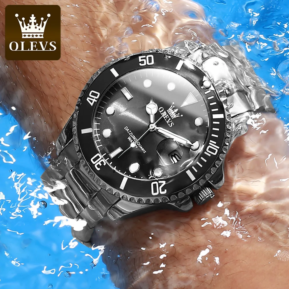 OLEVS Men Green Water Ghost Watch Luxury Top Brand Business Waterproof Large Dial Sports Stainless Steel Male Wristwatches Reloj
OLEVS Men Green Water Ghost Watch Luxury Top Brand Business Waterproof Large Dial Sports Stainless Steel Male Wristwatches Reloj