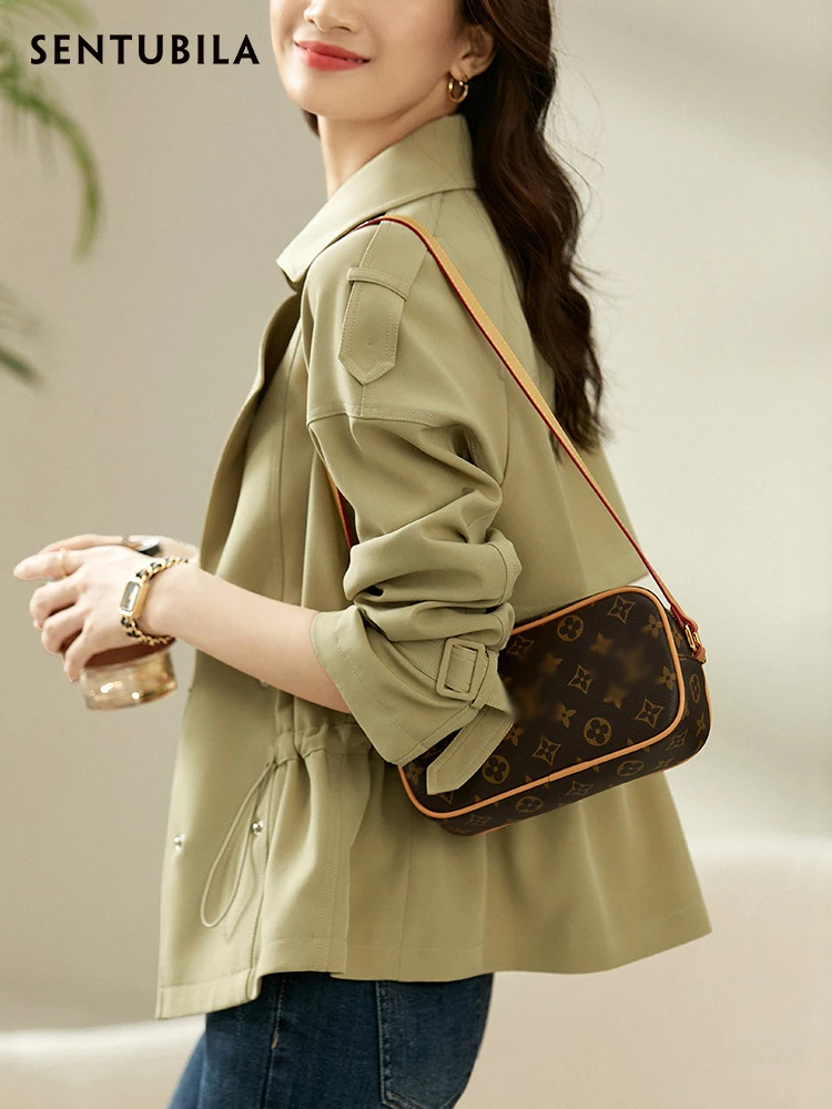 Sentubila Trench Coat Double Breasted Drawstring Loose Clothes for Women Spring Autumn Office Lady Trench Coats 123F44413
Sentubila Trench Coat Double Breasted Drawstring Loose Clothes for Women Spring Autumn Office Lady Trench Coats 123F44413