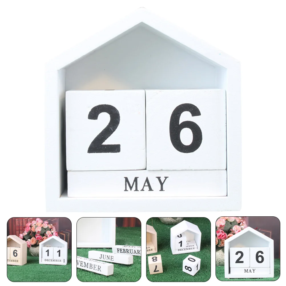 

Календарь, блочный стол, деревянный год, Вечные праздничные драгоценности, Семейный календарь, блоки, планер, настольный кролик