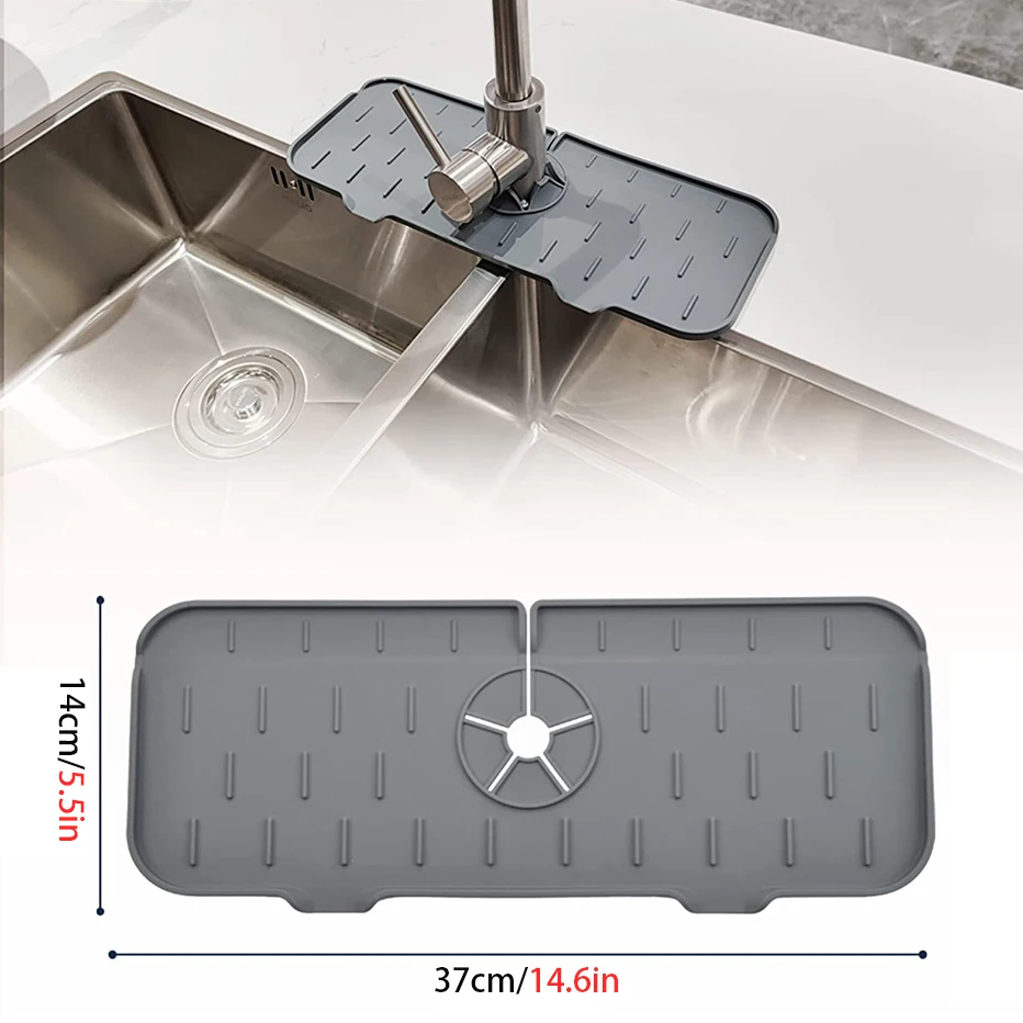 Kitchen Faucet Mat Sink Splash Guard Silicone Faucet Drainage Mat Drying Pad Kitchen Bathroom Countertop Protection Mat
Kitchen Faucet Mat Sink Splash Guard Silicone Faucet Drainage Mat Drying Pad Kitchen Bathroom Countertop Protection Mat