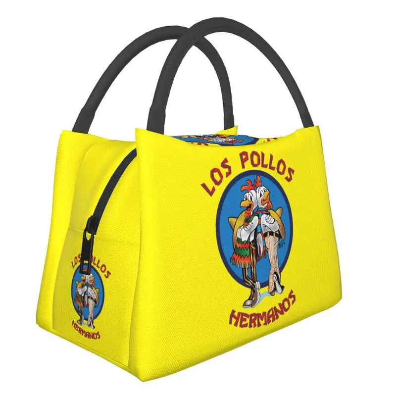 

Breaking Bad Los Pollos Hermanos Lunch Bag Chicken Brothers Cooler Thermal Insulated Lunch Tote Box for Women Work Picnic Bags