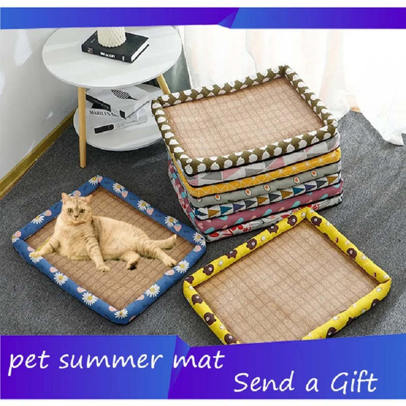 Pet Summer Cool Kitten Nest Rattan Mats Puppy Mats Nest Kennel Cat Nests Cooling Mattress Pets House Accessories Pet Items
Pet Summer Cool Kitten Nest Rattan Mats Puppy Mats Nest Kennel Cat Nests Cooling Mattress Pets House Accessories Pet Items
