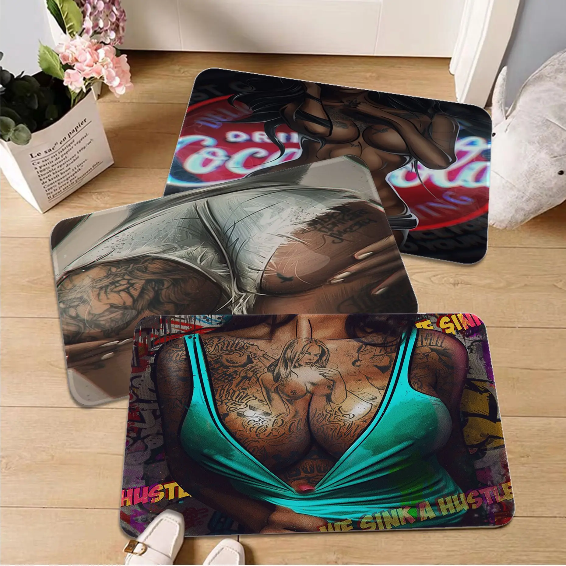 Sexy Beautiful Girl Entrance Door Mat Nordic Style Bedroom Living Room Doormat Home Balcony Anti-Slip Bedside Area Rugs
Sexy Beautiful Girl Entrance Door Mat Nordic Style Bedroom Living Room Doormat Home Balcony Anti-Slip Bedside Area Rugs