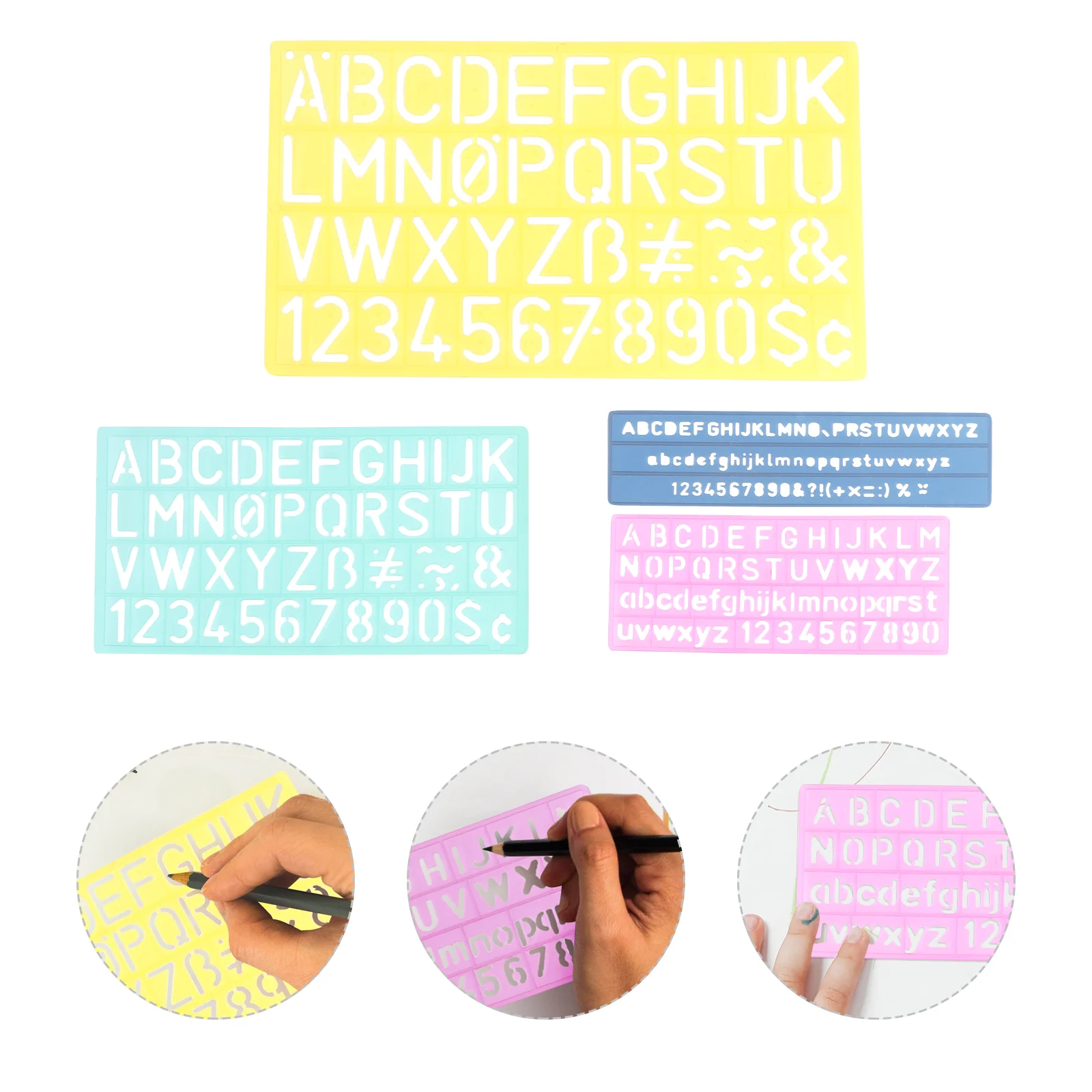 4 Sets English Letter Digital Template Ruler Diy Plastic Template Ruler for Art Crafts
4 Sets English Letter Digital Template Ruler Diy Plastic Template Ruler for Art Crafts